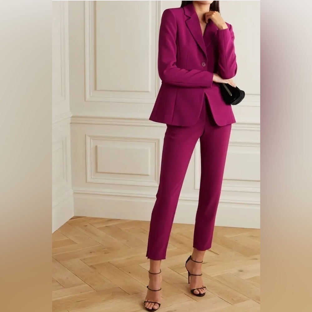 Altuzarra's 'Fenice' cady blazer in mulberry purple